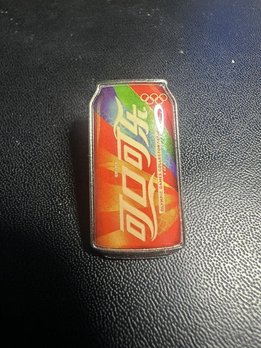 Olympics 2008 Beijing China Coca Cola Can Lapel Pins Chinese Characters