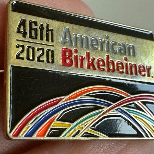 2020 46th American Birkebeiner Lapel Pin Telemark Ski