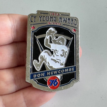 Vintage Don Newcombe 1956 Cy Young Award Pin – Dodgers MLB Enamel Badge