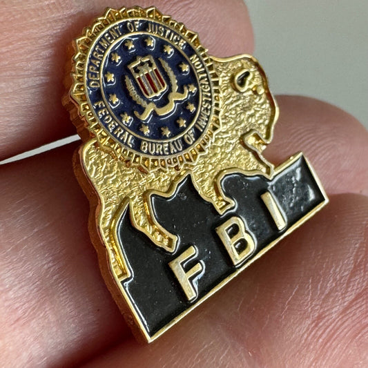 Vintage FBI Buffalo Bureau New York Enamel Lapel Pin NY