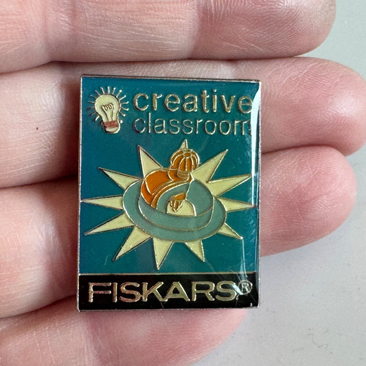 Fiskars Creative Classroom Pin – Educational Craft Brand Emblem Quilting Sewing