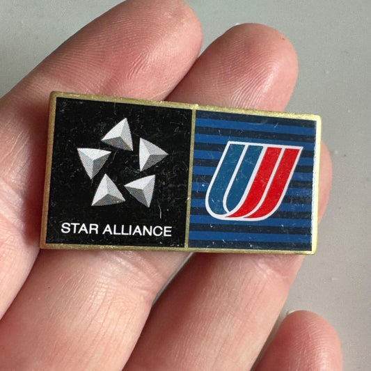 Vintage United Airlines Star Alliance Lapel Pin 