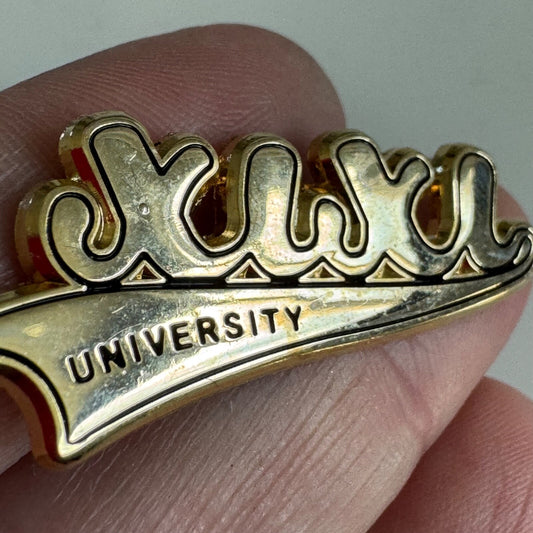 Xixi University Lapel Pin Gold Tone