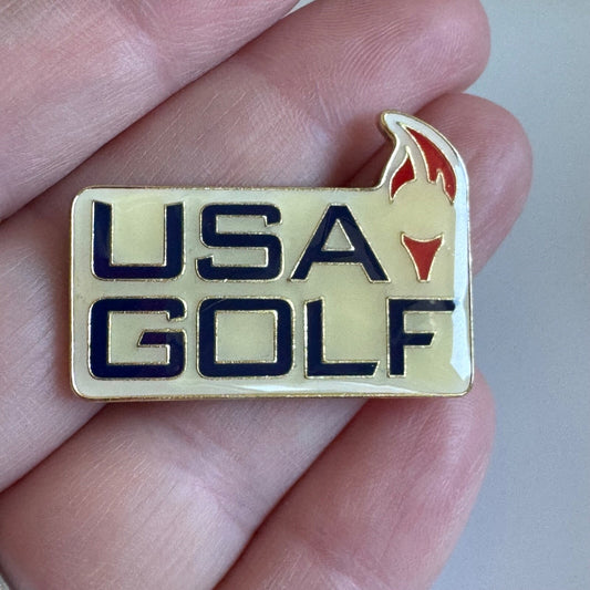 USA Golf Enamel Logo Lapel Pin National Governing Body Team Olympics