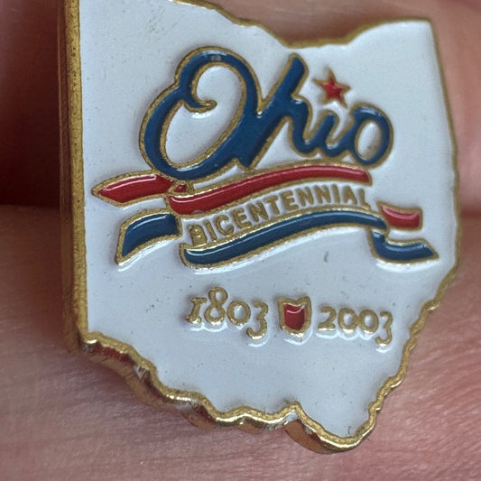 Vintage Ohio Bicentennial 2003 Lapel Pin Enamel Souvenir