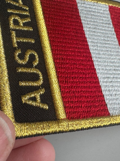 Austria National Flag Embroidered Iron-On Patch – Travel Souvenir