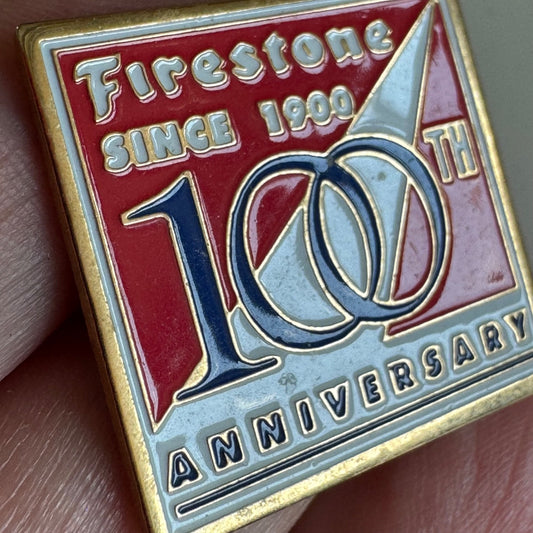 Vintage Firestone 100th Anniversary Enamel Pin