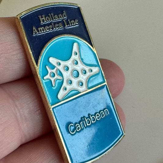 Holland America Line Caribbean Pin – Cruise Ship Enamel Souvenir