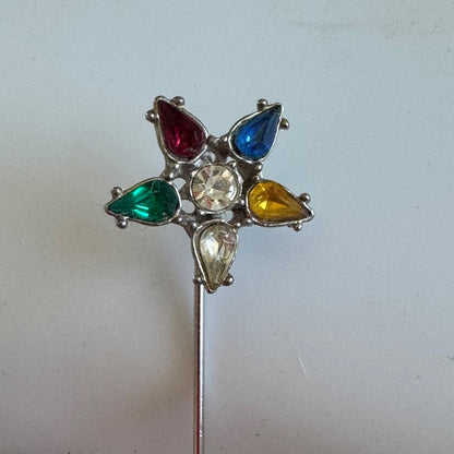 Vintage Order of the Eastern Star Silver Tone Stick Pin 