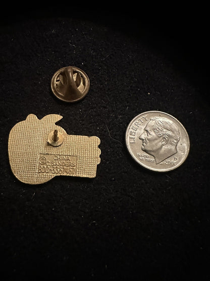 Super Teacher Lapel Pin Red Apple