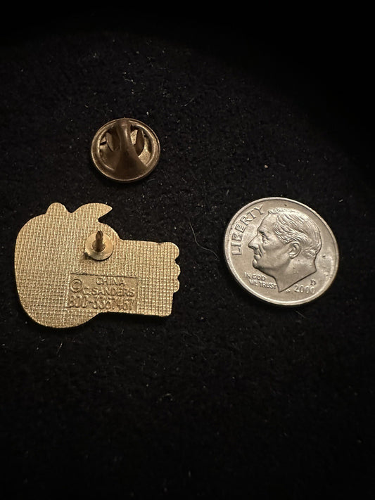Super Teacher Lapel Pin Red Apple