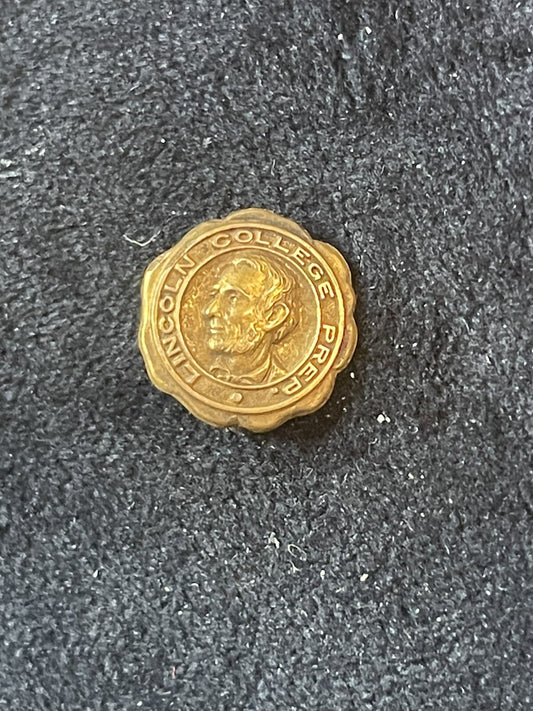 Antique Lincoln College Prep Lapel Pin - Marked J.P. Carr Philadelphia