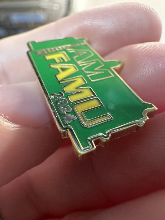 I AM FAMU 2024 Florida A&M FAMU Rattlers Lapel Pin