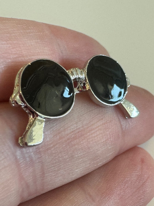 Silver Tone Sunglasses Pin Brooch Like Almost Famous John Lennon