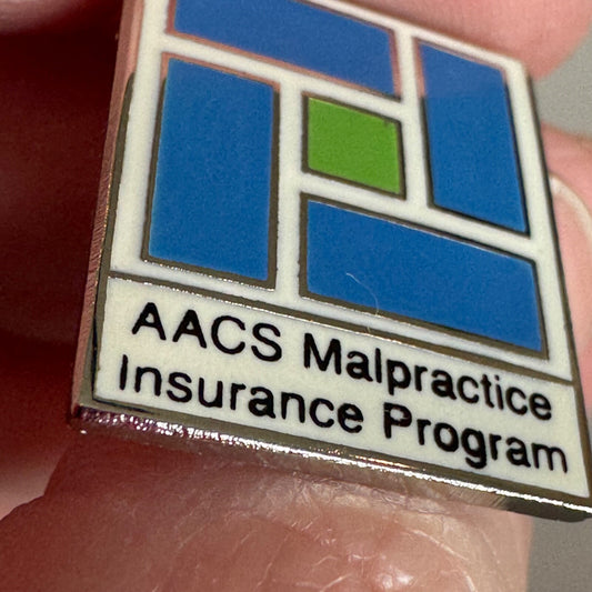 AACS Malpractice Insurance Program Lapel Pin Enamel