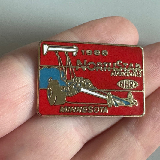 1988 NHRA NorthStar Nationals Pin – Minnesota Drag Racing Memorabilia