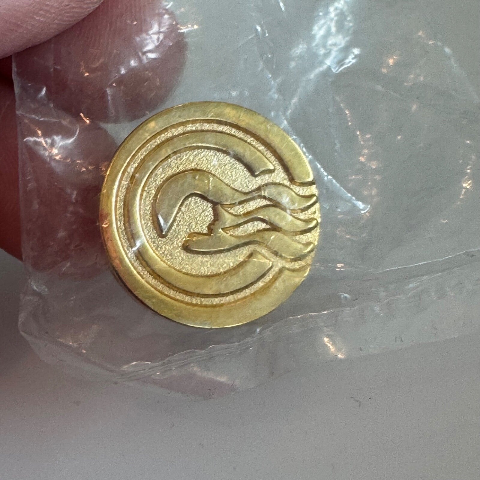New in Pkg Princess Cruises Gold Logo The Captain's Circle Vintage Pin Cruise