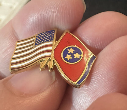 Very Nice Tennessee State United States US Flag Lapel Hat Jacket Vest Shirt Pin