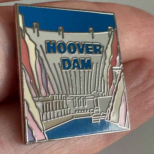 Vintage Hoover Dam Souvenir Pin – Landmark Engineering Design