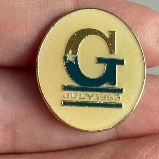Vintage Gettysburg G July 1863 Civil War Lapel Pin