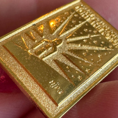 Vintag Great Public Schools Light the Future Gold Tone Teachers Union Lapel Pin