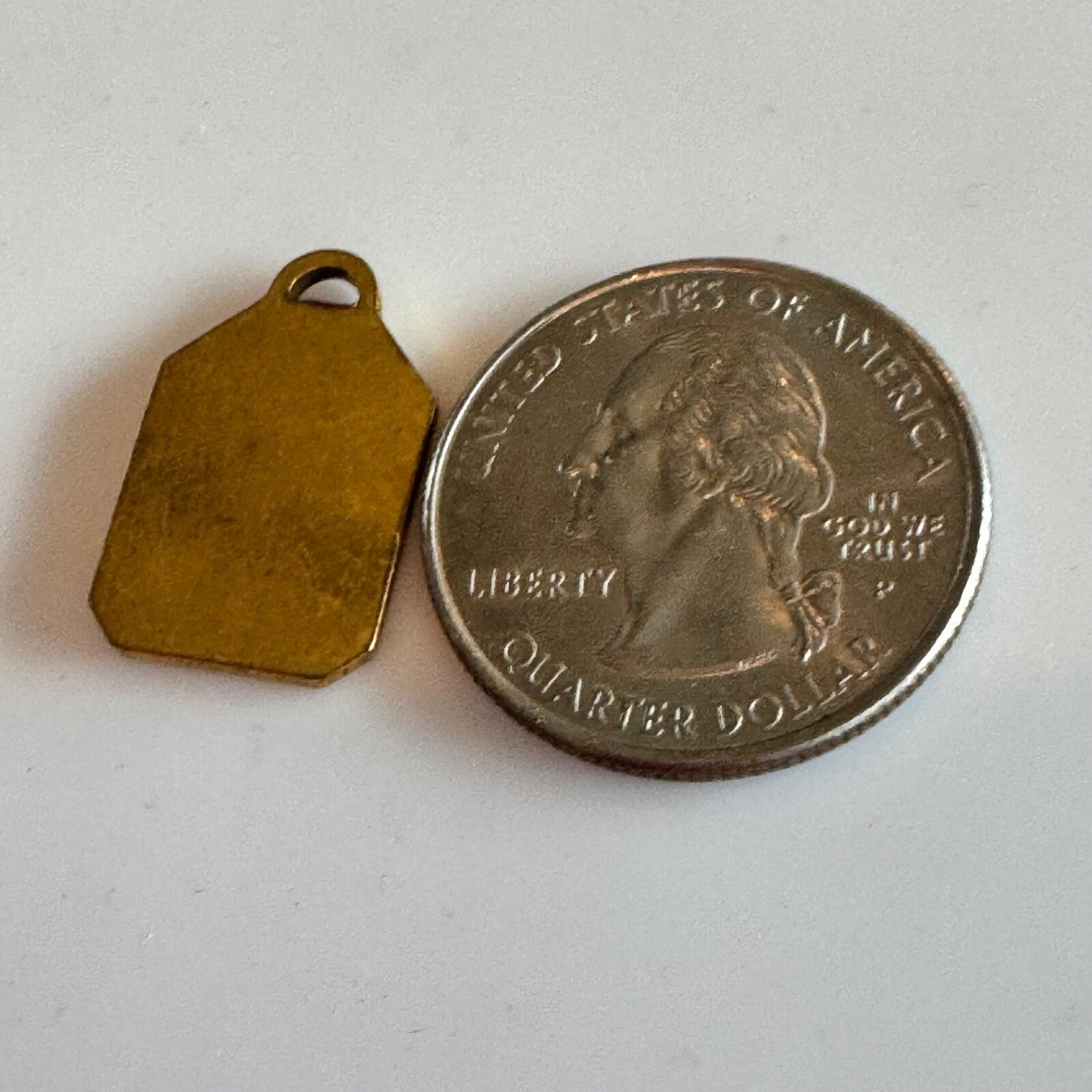 Vintage 1930s-1940s Zodiac Brass Charm LEO Gold Tone Astrology NOS
