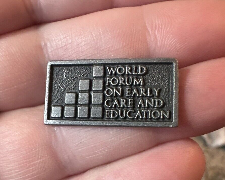 World Forum on Early Care and Education Pin Pewter