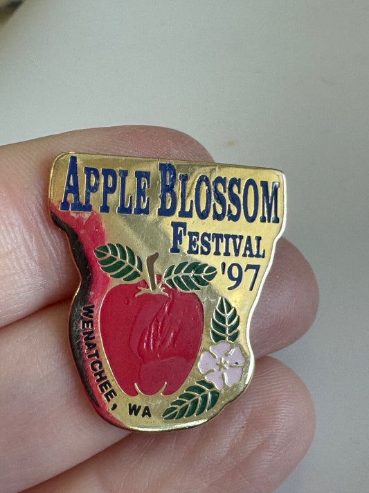 Vintage 1997 Wenatchee Apple Blossom Festival Pin Washington 