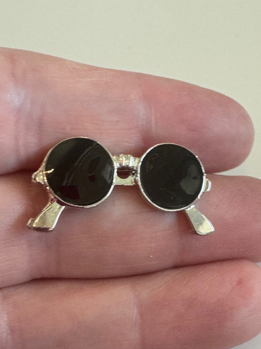 Silver Tone Sunglasses Pin Brooch Like Almost Famous John Lennon