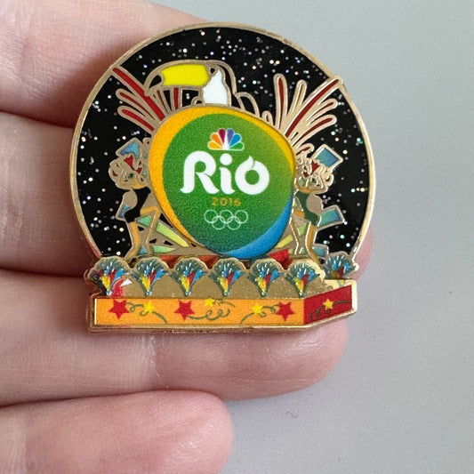 2016 Rio Olympics NBC Toucan Carnival Enamel Trading Pin Badge Brazil Games