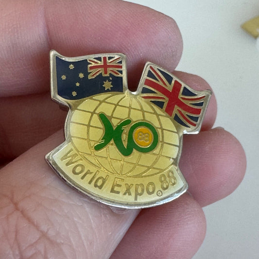 Vintage 1988 World Expo Lapel Pin Australia UK Lapel Pin