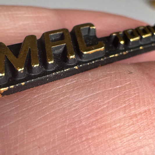 Vintage MAC Tools Gold Tone Lapel Pin Tie Tack
