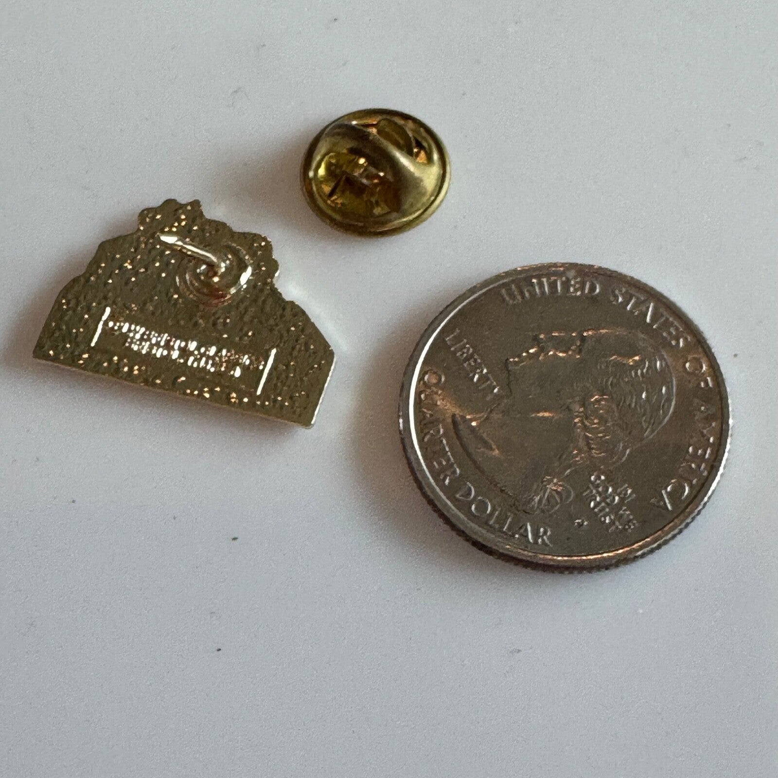 Vintage Virginia Souvenir Tourist Enamel Lapel Pin Dogwood Flower