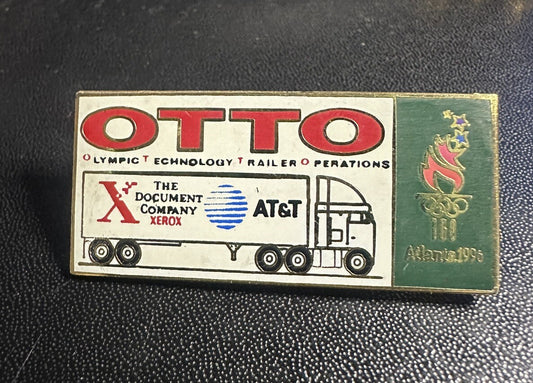 Xerox OTTO Olympic Pin ~ Atlanta 1996 ~ TORCH ~ Sponsor ~ XEROX