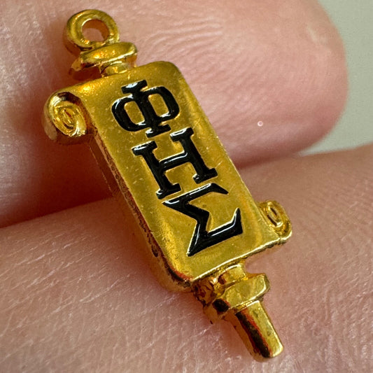 Phi Eta Sigma Key Tie Tack Pin Freshman Honor Society Gold & Black Colors