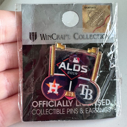 2019 ALDS Pin – Astros vs Rays Playoff Series WinCraft MLB Badge