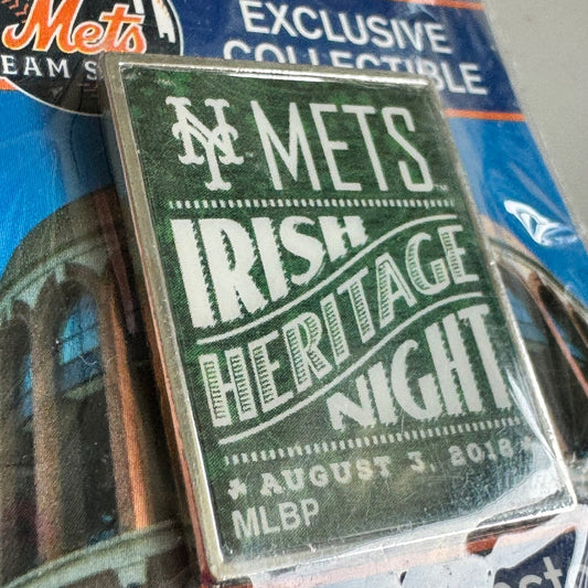 Mets Irish Heritage Night Pin – August 3, 2018 MLB Team Store Exclusive