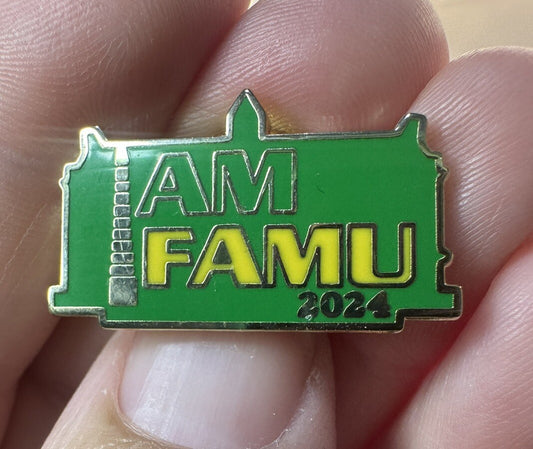 I AM FAMU 2024 Florida A&M FAMU Rattlers Lapel Pin
