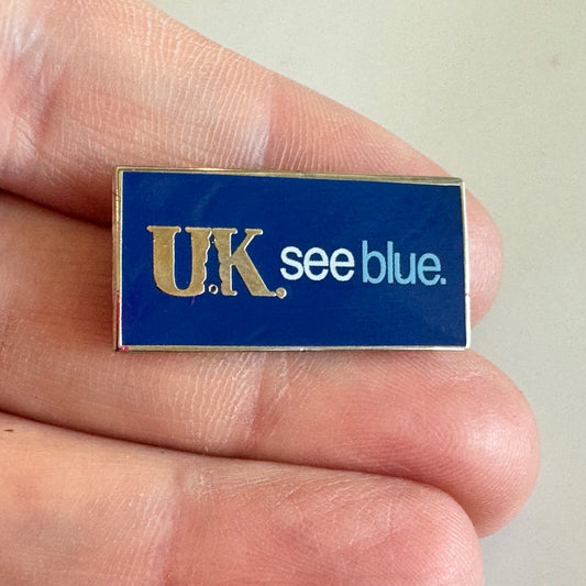 University of Kentucky “See Blue” Pin – UK Pride Lapel Badge Wildcats