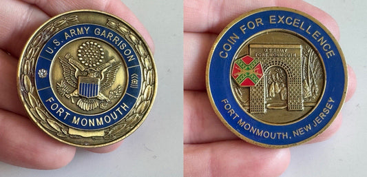 U.S. Army Garrison Fort Monmouth Challenge Coin – Military Token Rare