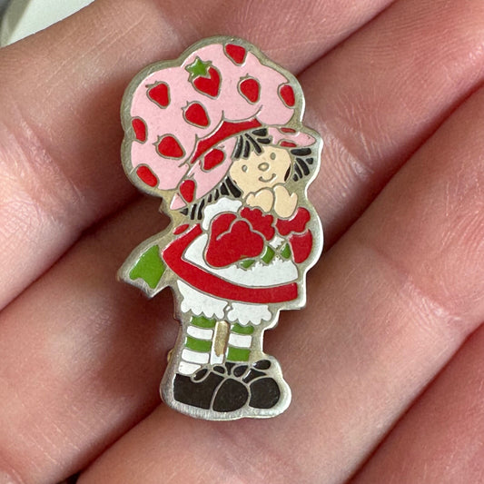 Vintage Strawberry Shortcake Lapel Pin Enamel A.G.C. 