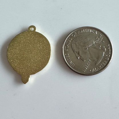 Vintage National Society of High School Scholars Key Pendant Charm – Gold Tone