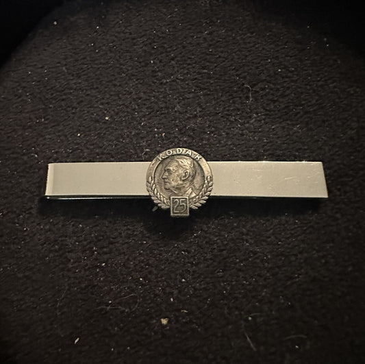 STERLING SILVER KODAK 25 YEAR TIE CLIP YEARS TAC