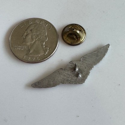 Vintage Huntington Airplane Wings Lapel Pin RARE