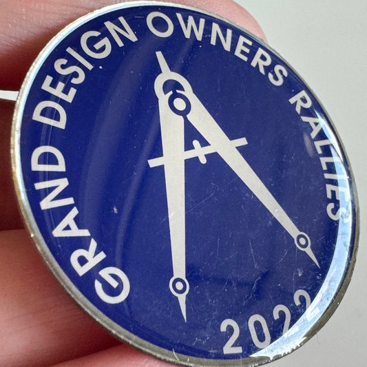 2022 Grand Design Owners Rallies Lapel Pin Recreational Vehicles RVs
