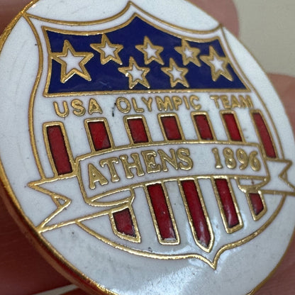 Vintage USA Olympic Athens 1896 Lapel Pin Enamel