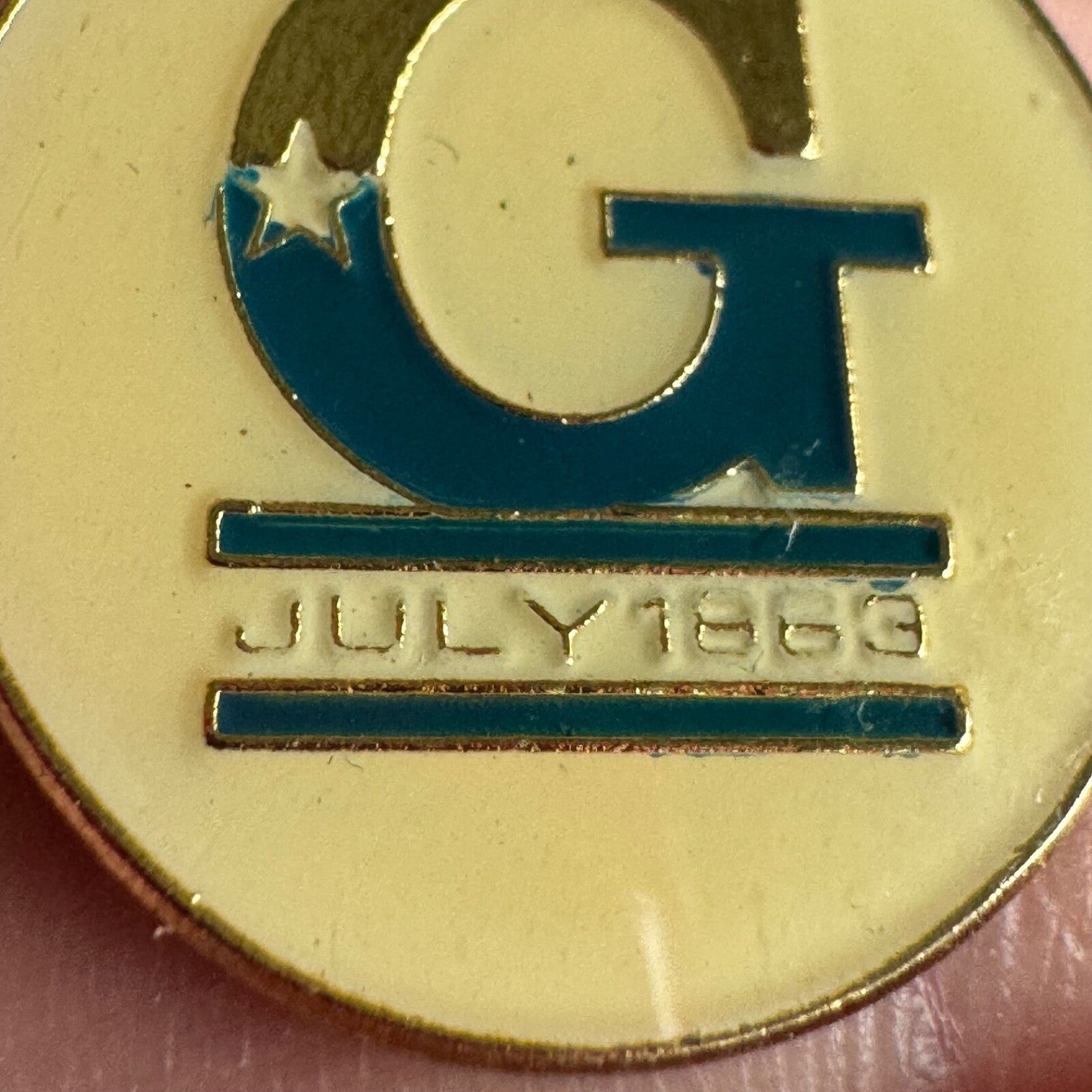 Vintage Gettysburg G July 1863 Civil War Lapel Pin