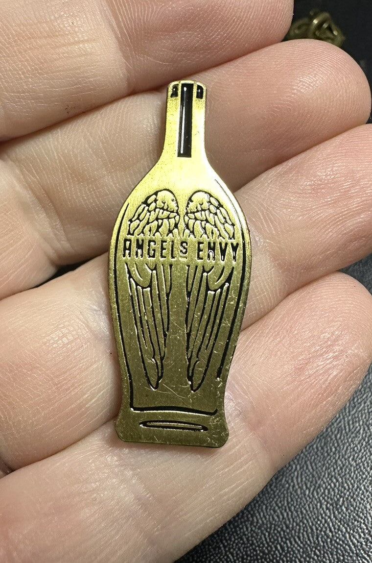 Angels Envy Bourbon Bottle with Wings Kentucky Collectible Pin Lincoln Henderson