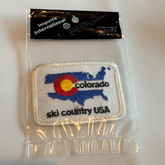Vintage Colorado Ski Country USA Patch – Vintage Map Design by Imports Intl