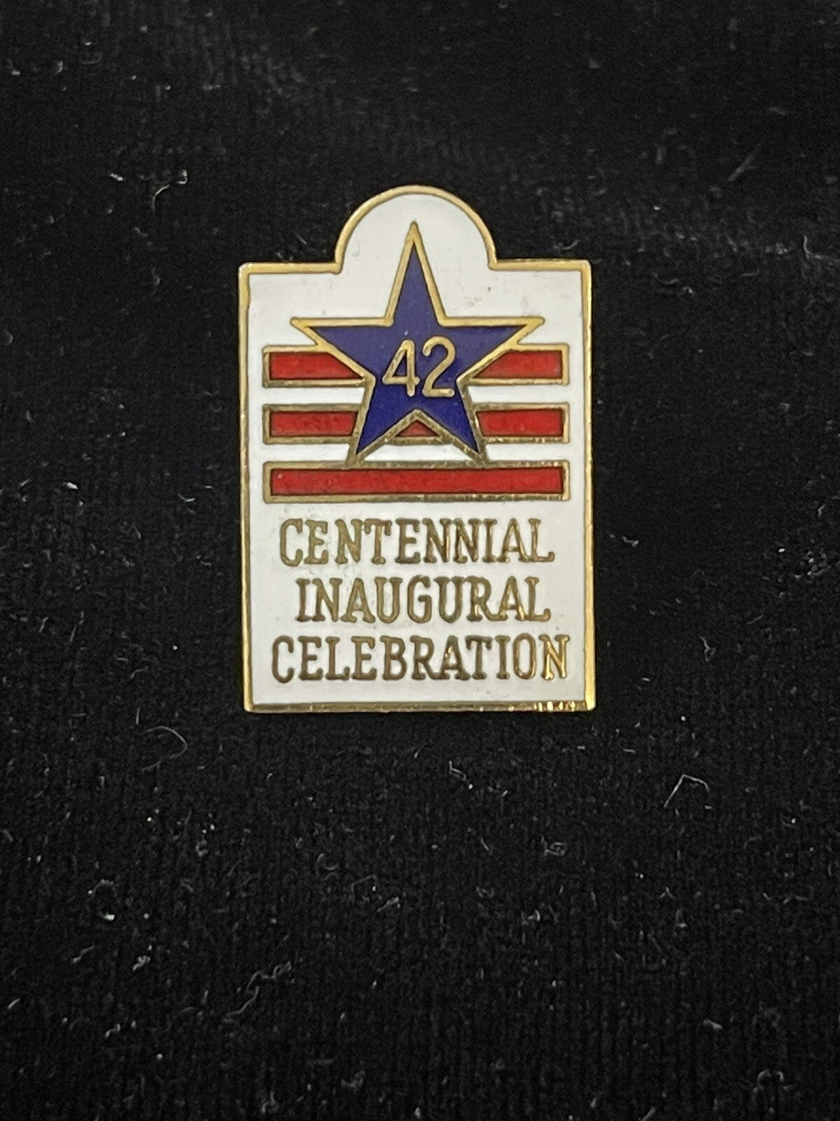 1989 Centennial Inauguration Celebration 42 State Washington Cloisonne Tie Pin 